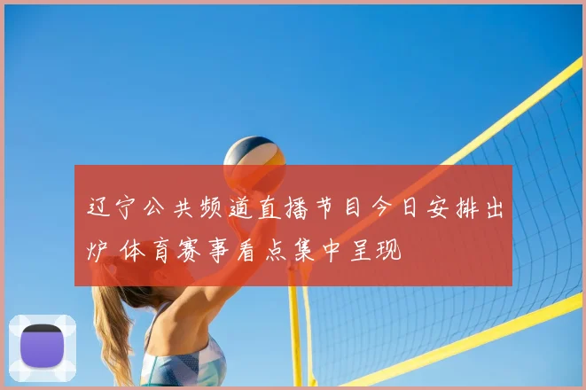 辽宁公共频道直播节目今日安排出炉 体育赛事看点集中呈现
